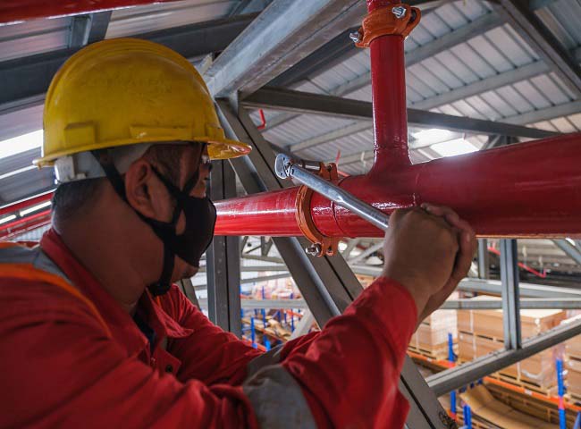 Reparando de sistemas contra incendios